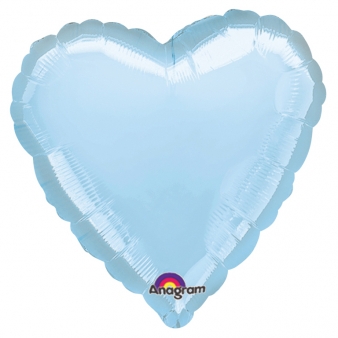 Pastel Blue Heart Foil-0