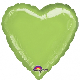 Lime Green Heart Foil-0