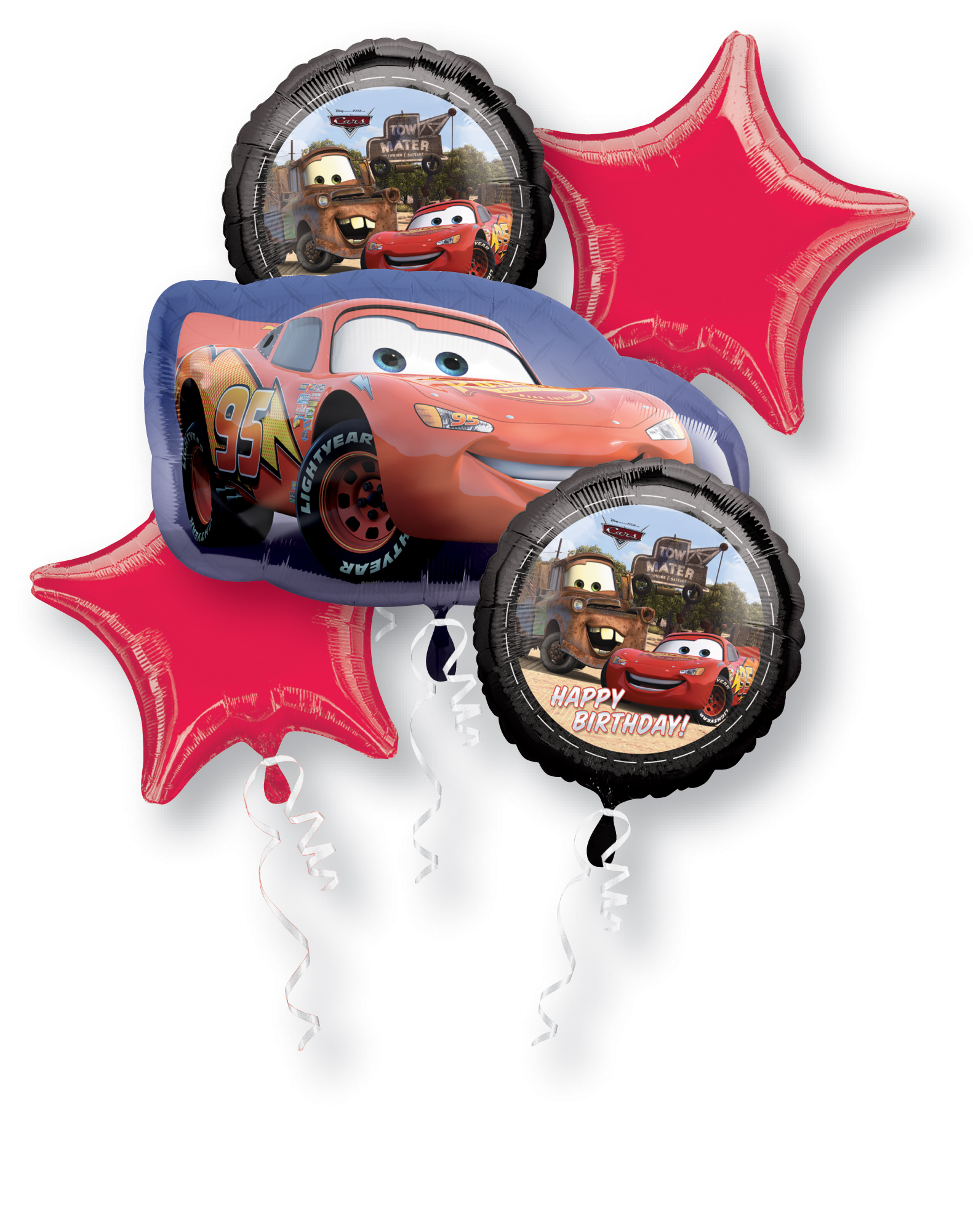 Cars Foil Balloon Bouquet -0