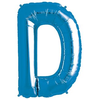 Blue Foil Letter D-0