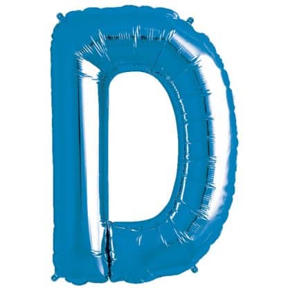 Blue Foil Letter D-0