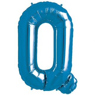 Blue Foil Letter Q-0