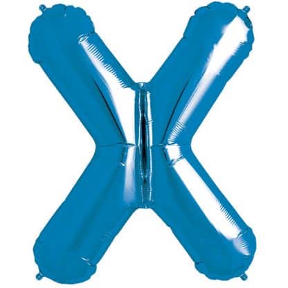 Blue Foil Letter X-0