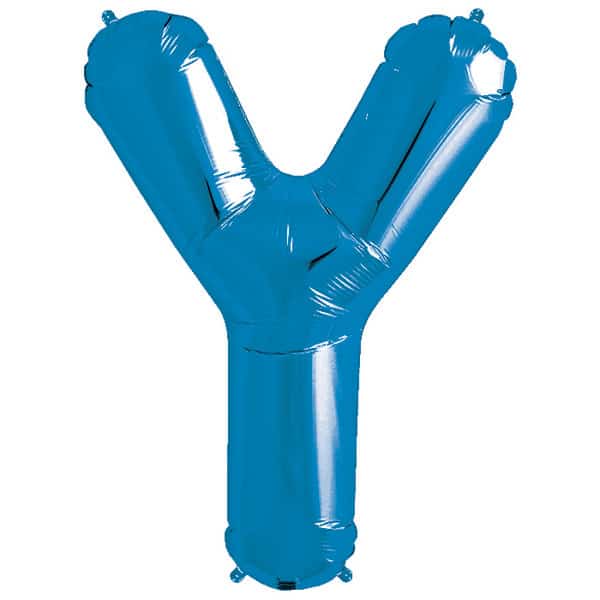 Blue Foil Letter Y-0