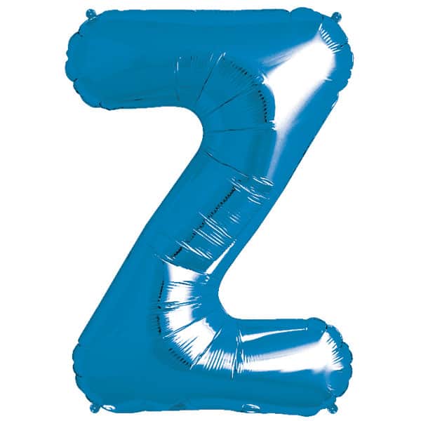 Blue Foil Letter Z-0