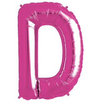 Pink Foil Letter D-0