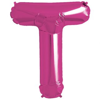 Pink Foil Letter T-0