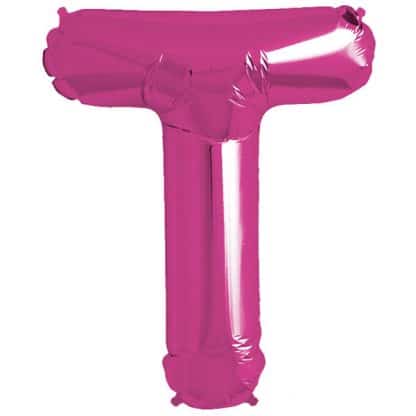 Pink Foil Letter T-0