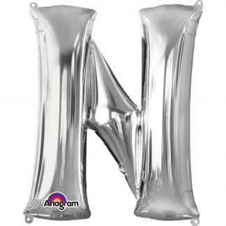 Silver Foil Letter N-0