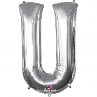 Silver Foil Letter U-0