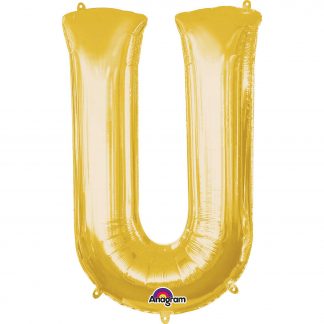 Gold Foil Letter U-0