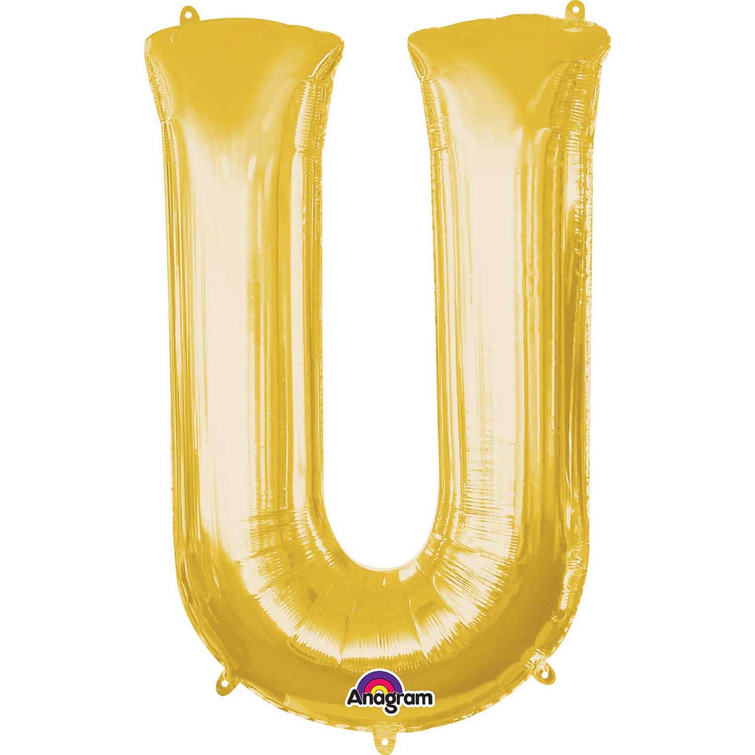 Gold Foil Letter U-0