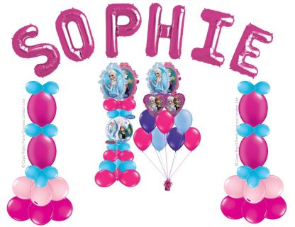 Pink Letter Balloon Arch Package-0